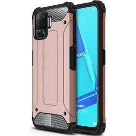 Microsonic Oppo Reno 5 Lite Rugged Armor Rose Gold Cep Telefonu Kılıfı