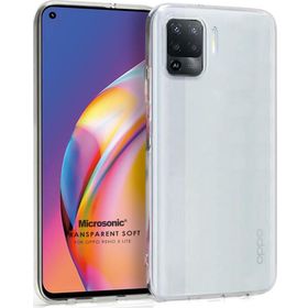 Microsonic Oppo Reno 5 Lite Transparent Soft Beyaz Cep Telefonu Kılıfı