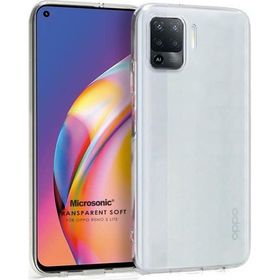 Microsonic Oppo Reno 5 Lite Transparent Soft Beyaz Cep Telefonu Kılıfı
