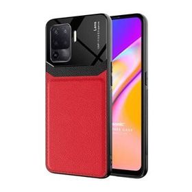 Microsonic Oppo Reno 5 Lite Uniq Leather Kırmızı Cep Telefonu Kılıfı