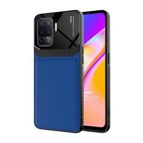 Microsonic Oppo Reno 5 Lite Uniq Leather Lacivert Cep Telefonu Kılıfı