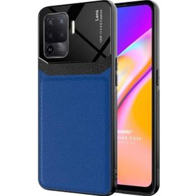 Microsonic Oppo Reno 5 Lite Uniq Leather Lacivert Cep Telefonu Kılıfı
