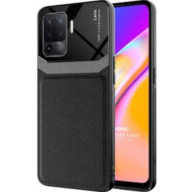 Microsonic Oppo Reno 5 Lite Uniq Leather Siyah Cep Telefonu Kılıfı
