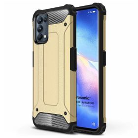 Microsonic Oppo Reno 5 Pro 5G Rugged Armor Gold Cep Telefonu Kılıfı