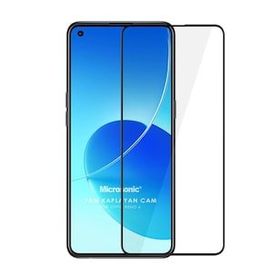 Microsonic Oppo Reno 6 4G Tam Kaplayan Temperli Siyah Cam Ekran Koruyucu