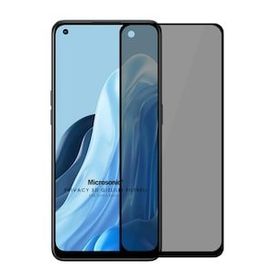 Microsonic Oppo Reno 7 4G Privacy 5D Gizlilik Filtreli Siyah Cam Ekran Koruyucu