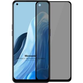 Microsonic Oppo Reno 7 4G Privacy 5D Gizlilik Filtreli Siyah Cam Ekran Koruyucu