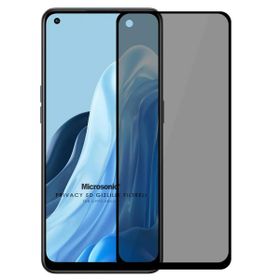 Microsonic Oppo Reno 7 4G Privacy 5D Gizlilik Filtreli Siyah Cam Ekran Koruyucu