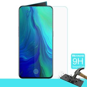 Microsonic Oppo Reno 7 4G Tam Kaplayan Temperli Siyah Cam Ekran Koruyucu