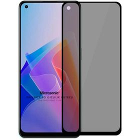 Microsonic Oppo Reno 7 Lite Privacy 5D Gizlilik Filtreli Siyah Cam Ekran Koruyucu