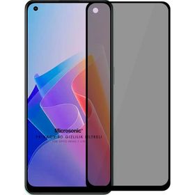 Microsonic Oppo Reno 7 Lite Privacy 5D Gizlilik Filtreli Siyah Cam Ekran Koruyucu