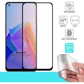 Microsonic Oppo Reno 7 Lite Seramik Matte Flexible Siyah Ekran Koruyucu