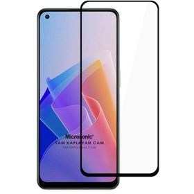 Microsonic Oppo Reno 7 Lite Tam Kaplayan Temperli Siyah Cam Ekran Koruyucu