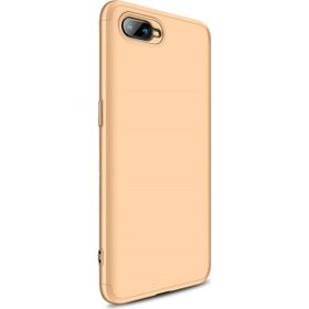 Microsonic Oppo Rx17 Neo Double Dip 360 Protective Gold Kılıf