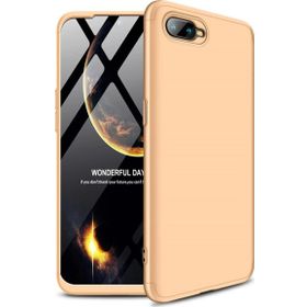 Microsonic Oppo Rx17 Neo Double Dip 360 Protective Gold Kılıf