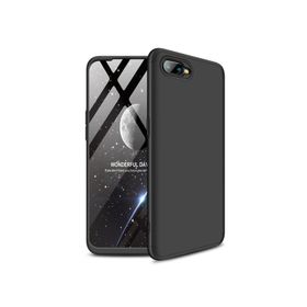 Microsonic Oppo Rx17 Neo Double Dip 360 Protective Siyah Kılıf