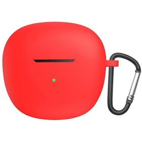 Microsonic QCY HT03 Askılı Mat Silikon Kırmızı Kılıf