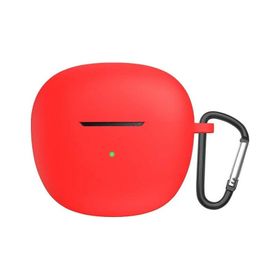 Microsonic QCY HT03 Askılı Mat Silikon Kırmızı Kılıf