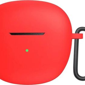 Microsonic QCY HT03 Askılı Mat Silikon Kırmızı Kılıf