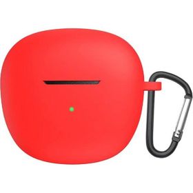 Microsonic QCY HT03 Askılı Mat Silikon Kırmızı Kılıf