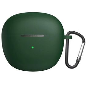 Microsonic QCY HT03 Askılı Mat Silikon Koyu Yeşil Kılıf
