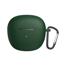 Microsonic QCY HT03 Askılı Mat Silikon Koyu Yeşil Kılıf