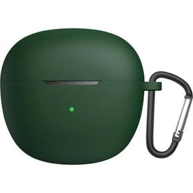 Microsonic QCY HT03 Askılı Mat Silikon Koyu Yeşil Kılıf