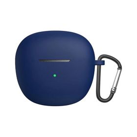 Microsonic QCY HT03 Askılı Mat Silikon Lacivert Kılıf