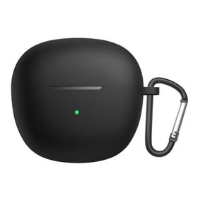 Microsonic QCY HT03 Askılı Mat Silikon Siyah Kılıf