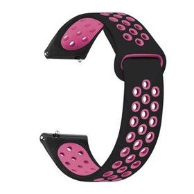 Microsonic Rainbow Gently Siyah Pembe Amazfit GTR 3 Band Kordon