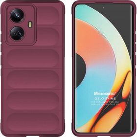 Microsonic Realme 10 Pro Plus 5G Oslo Prime Bordo Kılıf