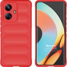 Microsonic Realme 10 Pro Plus 5G Oslo Prime Kırmızı Kılıf