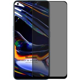 Microsonic Realme 7 Pro Privacy 5D Gizlilik Filtreli Siyah Cam Ekran Koruyucu