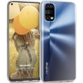 Microsonic Realme 7 Pro Transparent Soft Beyaz Kılıf