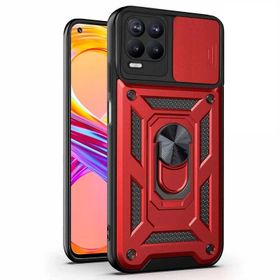 Microsonic Realme 8 Impact Resistant Kırmızı Kılıf
