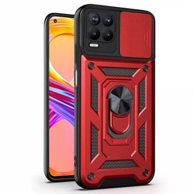 Microsonic Realme 8 Impact Resistant Kırmızı Kılıf
