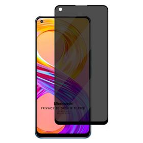 Microsonic Realme 8 Privacy 5D Gizlilik Filtreli Siyah Cam Ekran Koruyucu