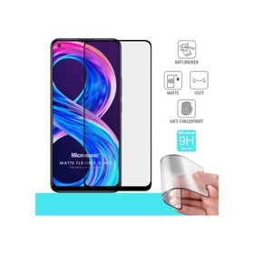 Microsonic Realme 8 Pro Seramik Matte Flexible Siyah Ekran Koruyucu