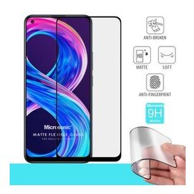 Microsonic Realme 8 Seramik Matte Flexible Siyah Ekran Koruyucu