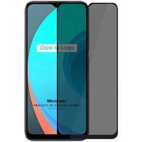 Microsonic Realme C11 Privacy 5D Gizlilik Filtreli Siyah Cam Ekran Koruyucu