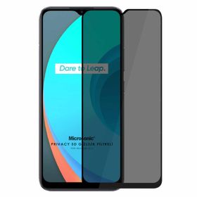Microsonic Realme C11 Privacy 5D Gizlilik Filtreli Siyah Cam Ekran Koruyucu