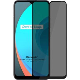 Microsonic Realme C11 Privacy 5D Gizlilik Filtreli Siyah Cam Ekran Koruyucu