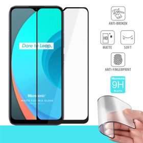 Microsonic Realme C11 Seramik Matte Flexible Siyah Ekran Koruyucu
