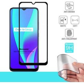 Microsonic Realme C15 Seramik Matte Flexible Siyah Ekran Koruyucu