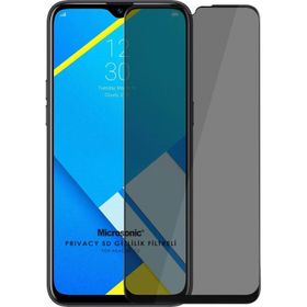 Microsonic Realme C2 Privacy 5D Gizlilik Filtreli Siyah Cam Ekran Koruyucu