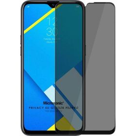 Microsonic Realme C2 Privacy 5D Gizlilik Filtreli Siyah Cam Ekran Koruyucu