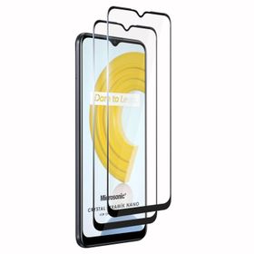 Microsonic Realme C21 Crystal Seramik Nano 2 Adet Siyah Ekran Koruyucu