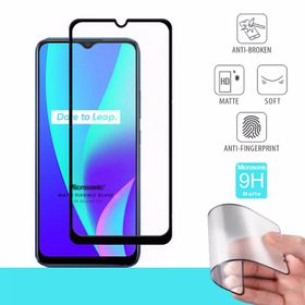 Microsonic Realme C21 Seramik Matte Flexible Siyah Ekran Koruyucu