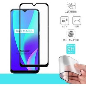 Microsonic Realme C21 Seramik Matte Flexible Siyah Ekran Koruyucu