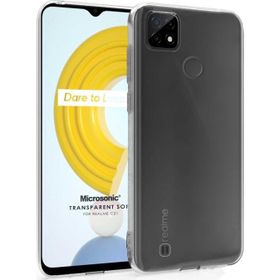 Microsonic Realme C21 Transparent Soft Beyaz Kılıf